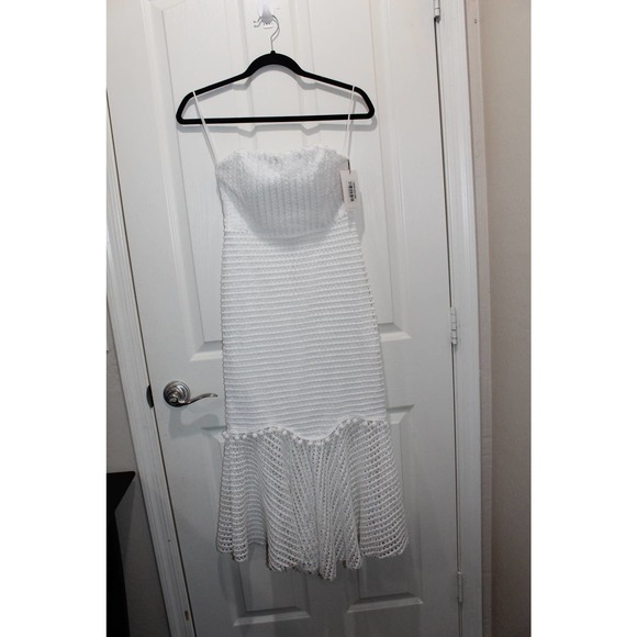 Hello Molly White Strapless Midi Dress - Picture 6 of 11